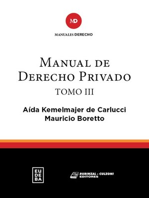 cover image of Manual de Derecho Privado. Tomo III